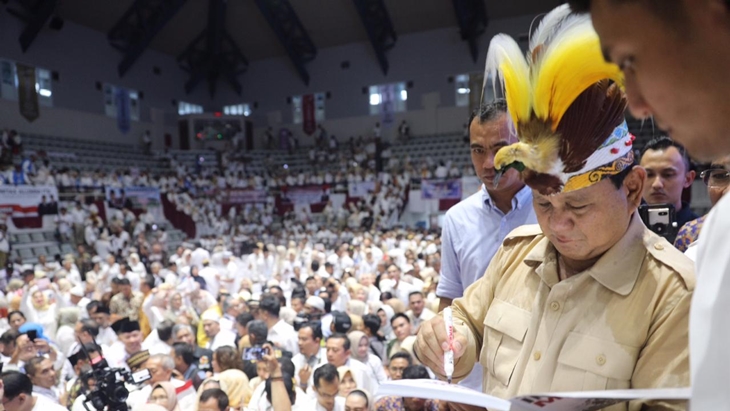 Acara deklarasi dukungan untuk Prabowo-Sandiaga. (Foto: merahputih.com/Ponco Sulaksono)