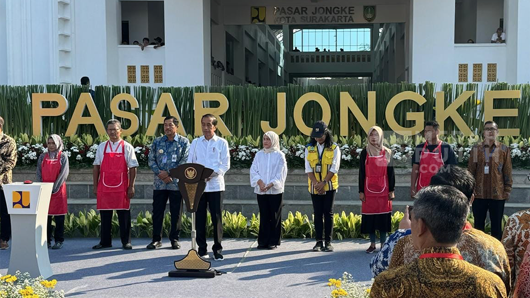 Jokowi Resmikan Pasar Jongke Solo, Program Prioritas Gibran