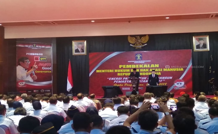 Pembekalan kepada Kalapas oleh Menkumham