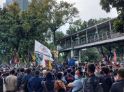 Pimpinan DPR Terima Massa Mahasiswa dan Buruh yang Unjuk Rasa