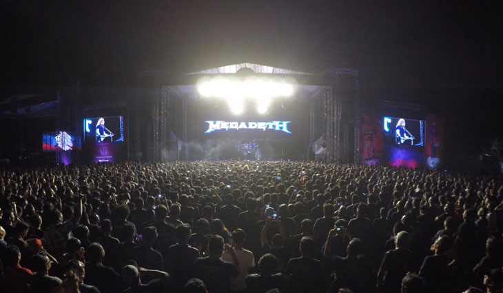 Tampil di Jogjarockarta, Megadeth Bawakan Lagu Favorit Presiden Jokowi