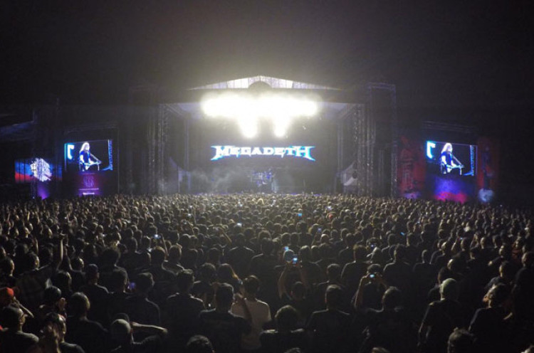 Tampil di Jogjarockarta, Megadeth Bawakan Lagu Favorit Presiden Jokowi