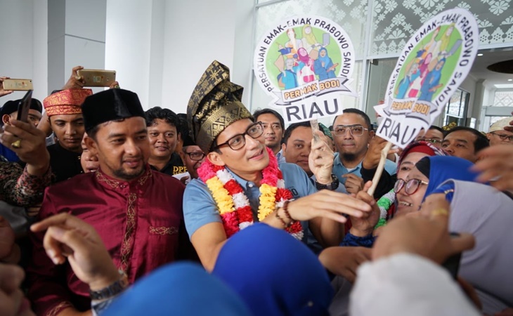 Sandiaga Uno di Pekanbaru