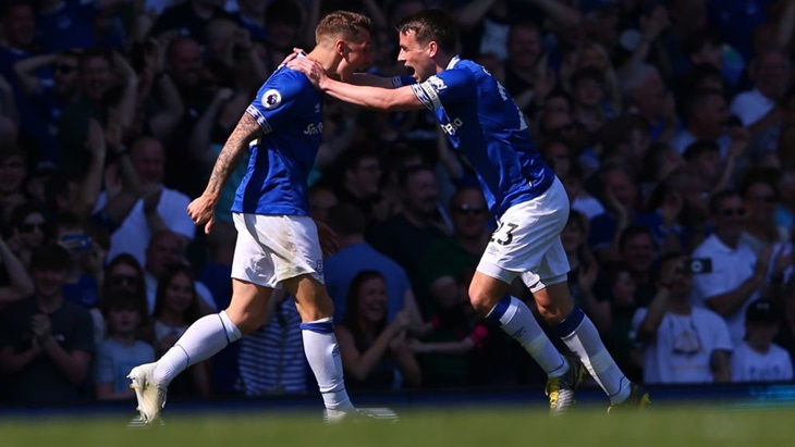 Everton 2-0 Manchester United. (Twitter Manchester United)
