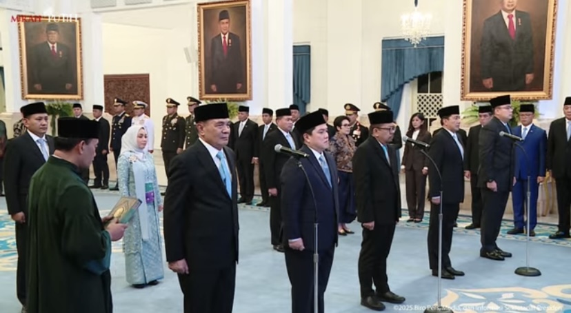 Muhamad Qodari Resmi Jabat Kepala Staf Kepresidenan, Erick Thohir Menpora dan Djamari Chaniago Menko Polkam