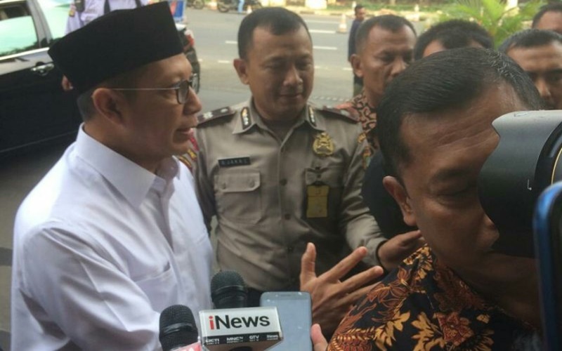 Menag Lukman Hakim Saifuddin diperiksa KPK terkait kasus suap Romi (Foto: antaranews)