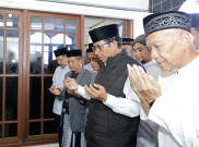 Tiba di Sukabumi, Mahfud Ziarah Makam Pendiri Ponpes Al-Hasaniyyah Cicurug