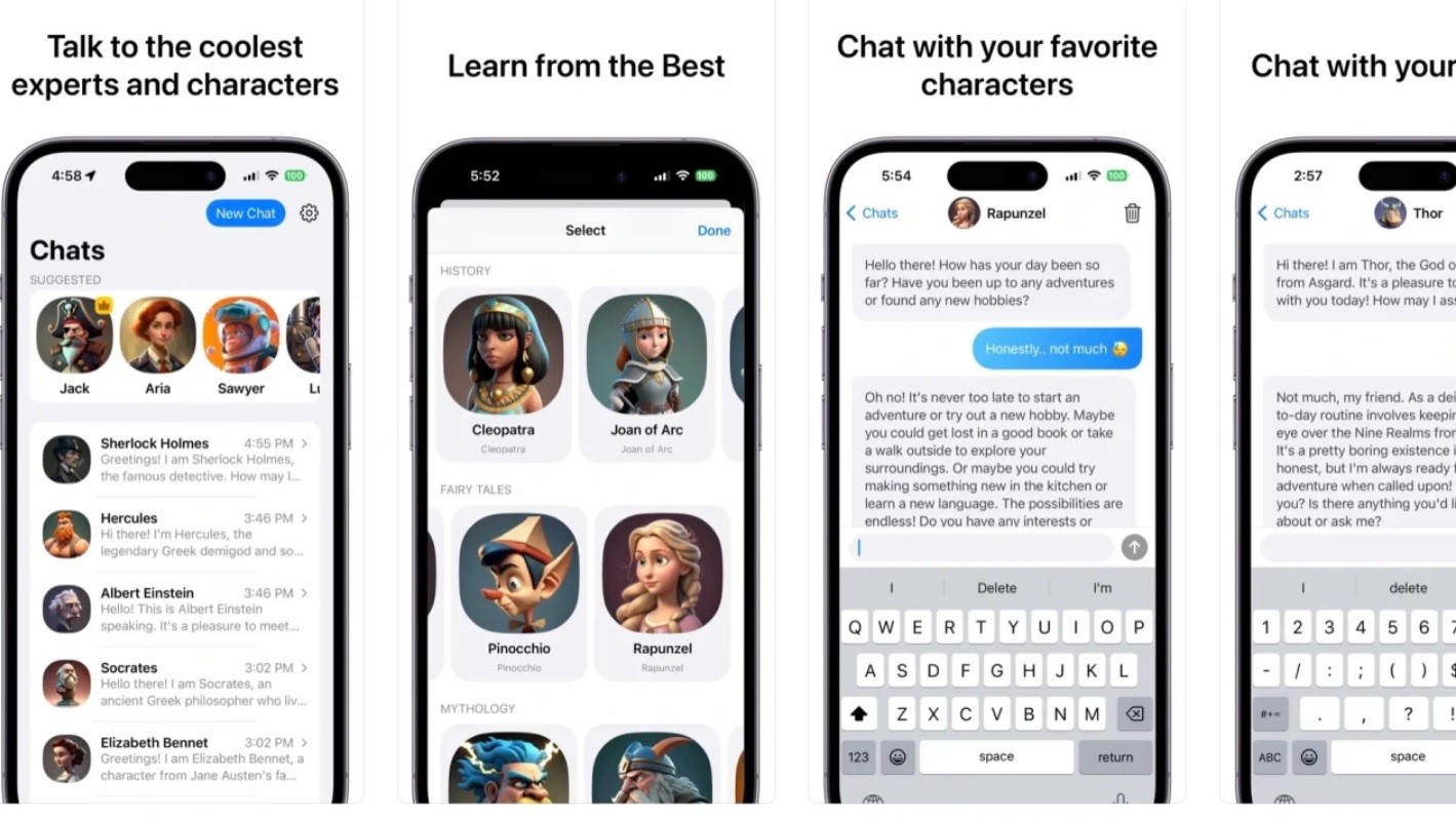 Ngobrol dengan Karakter Fiksional dan Bersejarah di Superchat oleh ChatGPT