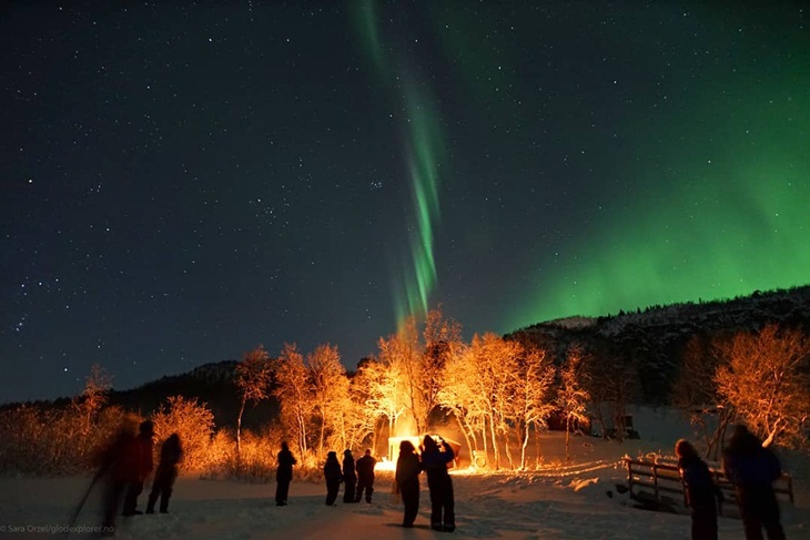 Penampakan aurora di langit Alta. (Foto: instagram.com/glodexplorer)