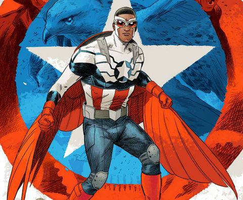Captain America versi Sam Wilson (Sumber: Penggemarvel.net)