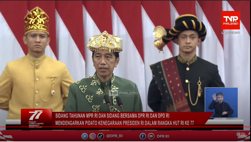 Pidato Lengkap Jokowi Yang Singgung Krisis Global sampai Polarisasi Pemilu 2024