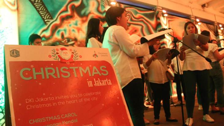 Latihan paduan suara untuk perayaan Christmas Carol di Jakarta. (Foto: MP/Istimewa)
