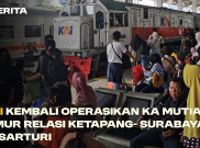 KAI Kembali Operasikan KA Mutiara Timur Relasi Ketapang-Surabaya Pasarturi