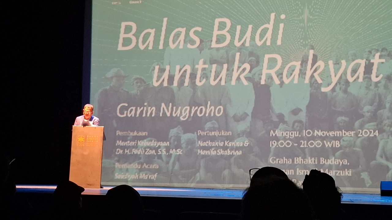 Garin Nugroho Kirim Pesan untuk Presiden Prabowo lewat 'Balas Budi untuk Rakyat'