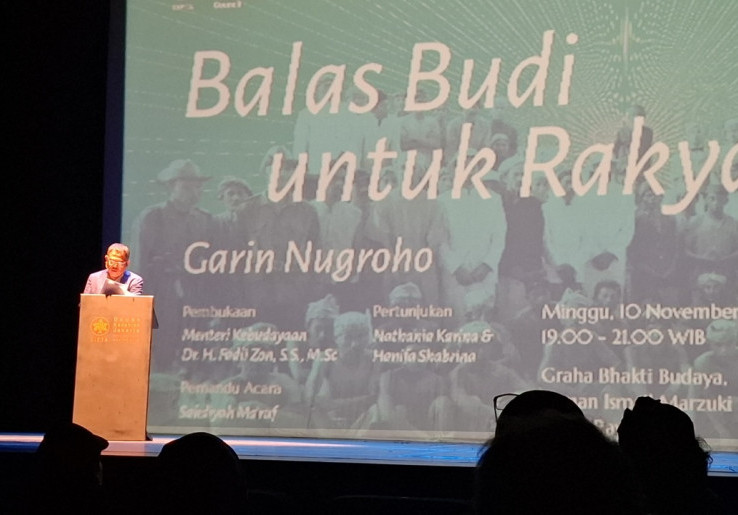 Garin Nugroho Kirim Pesan untuk Presiden Prabowo lewat 'Balas Budi untuk Rakyat'