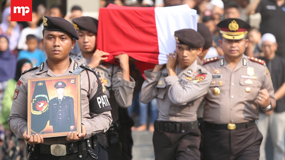 Pelepasan Jenazah Anggota Sabhara Polri Korban Bom