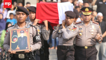 Pelepasan Jenazah Anggota Sabhara Polri Korban Bom