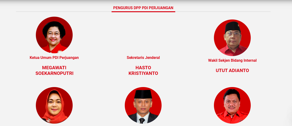 Foto Hasto Hilang di Website Kepengurusan PDIP