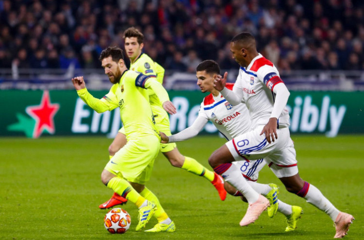 Lionel Messi Mandul di Kandang Olympique Lyon