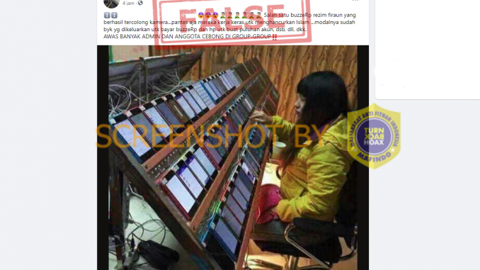 Tangkapan layar hoaks buzzerrp. (Foto: Mafindo)