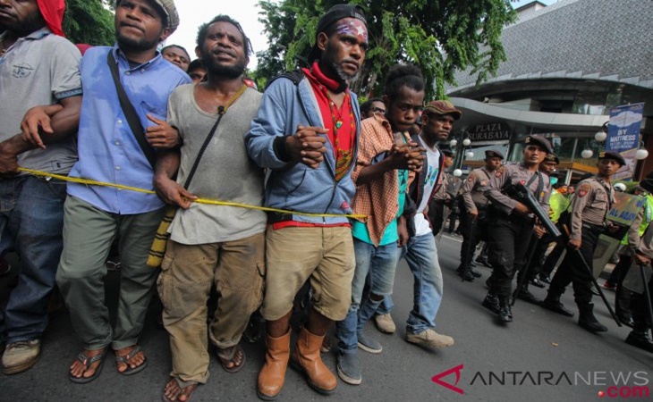 Unjuk Rasa para mahasiswa Papua