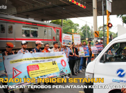 Terjadi 102 Insiden Setahun akibat Nekat Terobos Perlintasan Kereta yang Tertutup