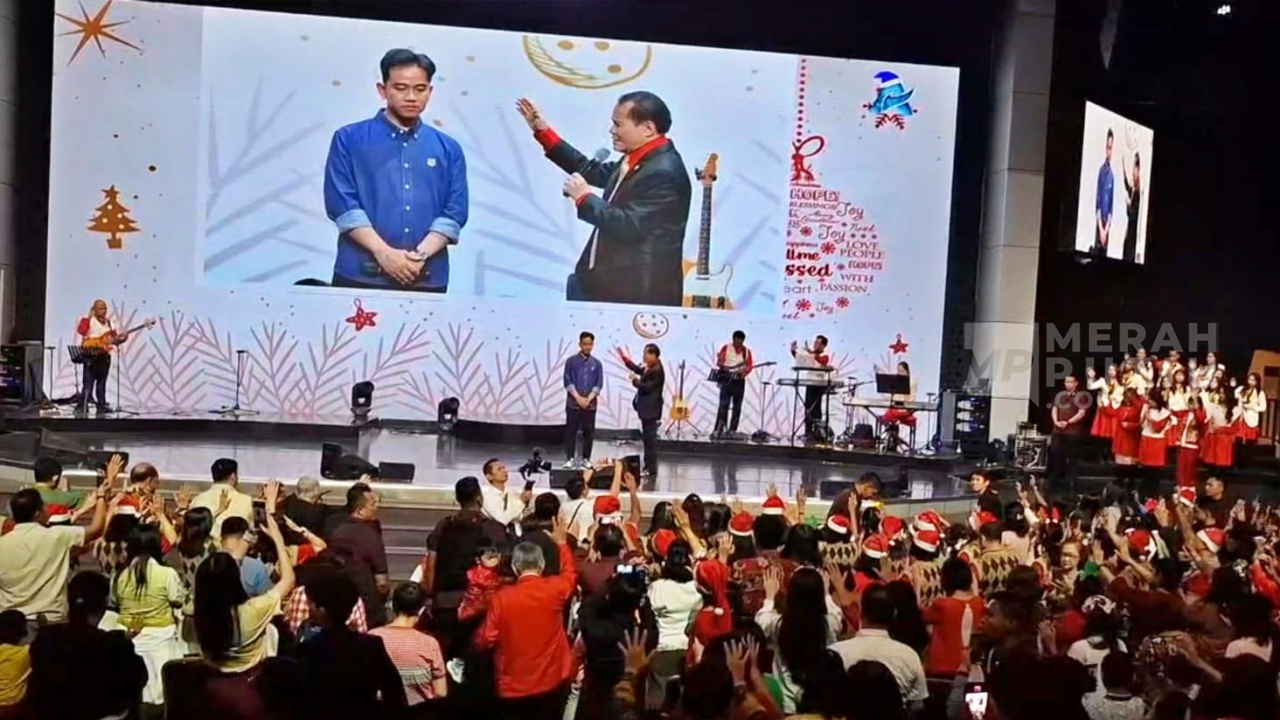 Datangi GBI Keluarga Allah Perayaan Natal Solo, Gibran Sampaikan Toleransi Dijaga Bersama