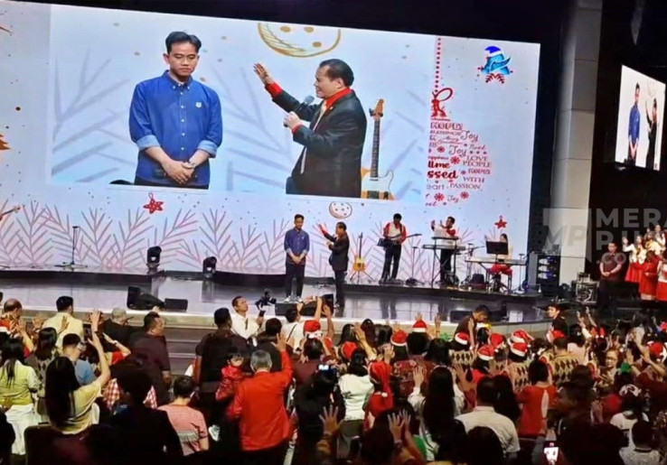 Datangi GBI Keluarga Allah Perayaan Natal Solo, Gibran Sampaikan Toleransi Dijaga Bersama
