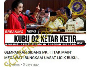 [HOAKS atau FAKTA] : Kubu 02 Ketar-ketir Megawati Datang ke Sidang MK