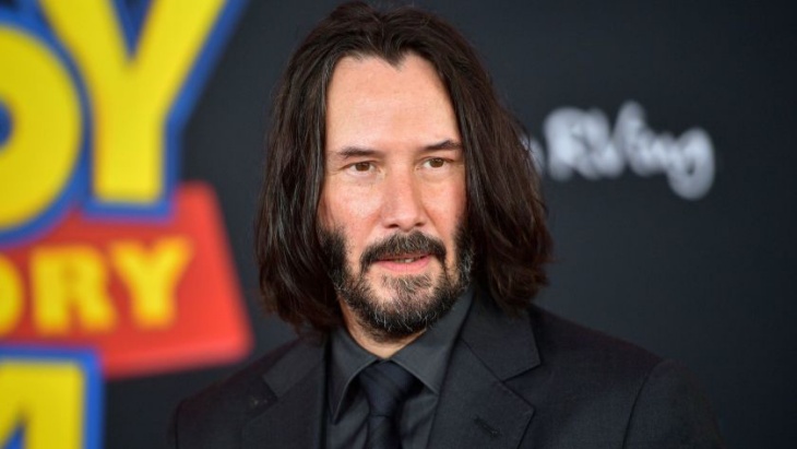 Keanu Reeves dalam peluncuran film Toy Story 4. (Foto: LA Times)