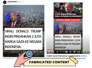 [HOAKS atau FAKTA]: 2 Juta Warga Gaza Bakal Dipindahkan ke Indonesia