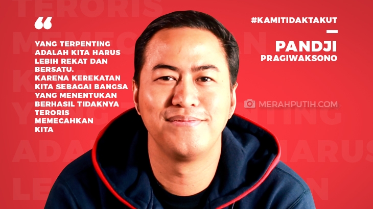 Pandji Pragiwaksono: 'Kami tidak Takut' sudah Lewat, Saatnya Pikir Ulang Cara Tangani Radikalisme