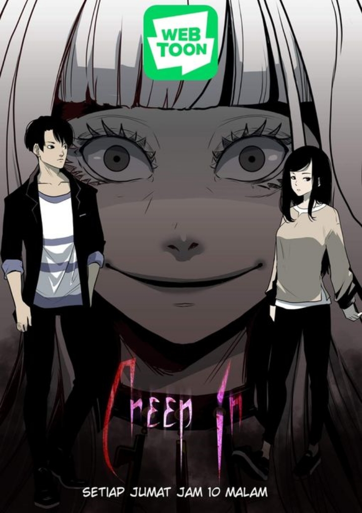 Creep In menceritakan mengenai Arum, Arya, dan Nilam dalam menghadapi beberapa hantu lainnya. (Foto: facebook.com/creepwebtoon)