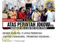 [HOAKS atau FAKTA]: Prabowo Diperintah Jokowi Larang PDIP dan PKS Masuk Istana Negara