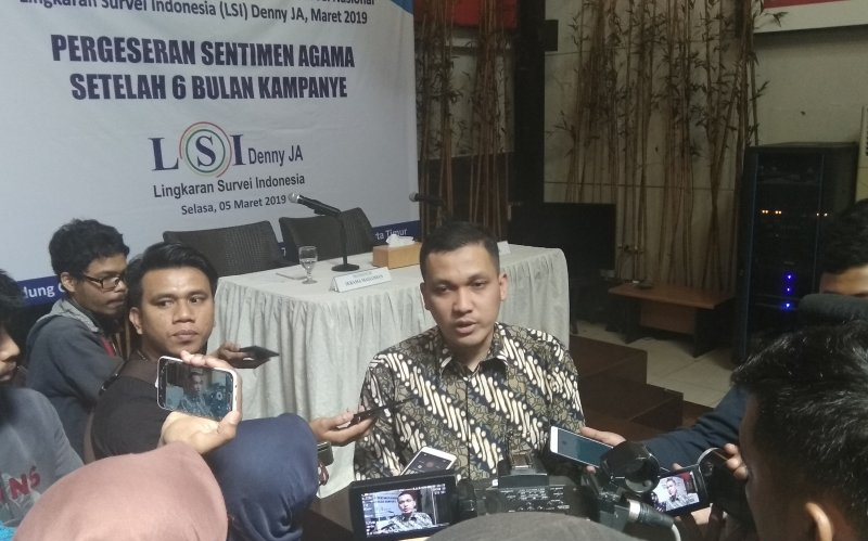 Peneliti LSI Denny JA, Ardian Sopa. (ANTARA/Rangga Jingga)