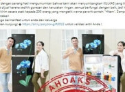 [HOAKS atau FAKTA]: Polytron Bagikan Kulkas Gratis