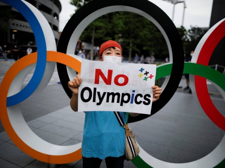 Penolakan Olimpiade Tokyo dinyatakan oleh 58% penduduk Jepang (Foto: japantimes.co.jp)