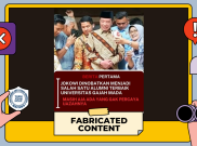 [HOAKS atau FAKTA]: Jokowi Dinobatkan Jadi Alumni Terbaik UGM