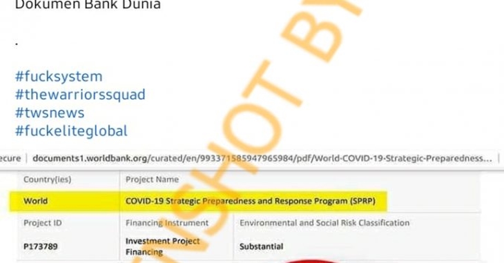 [HOAKS atau FAKTA]: Dokumen Bank Dunia Tetapkan COVID-19 Sampai Tahun 2025