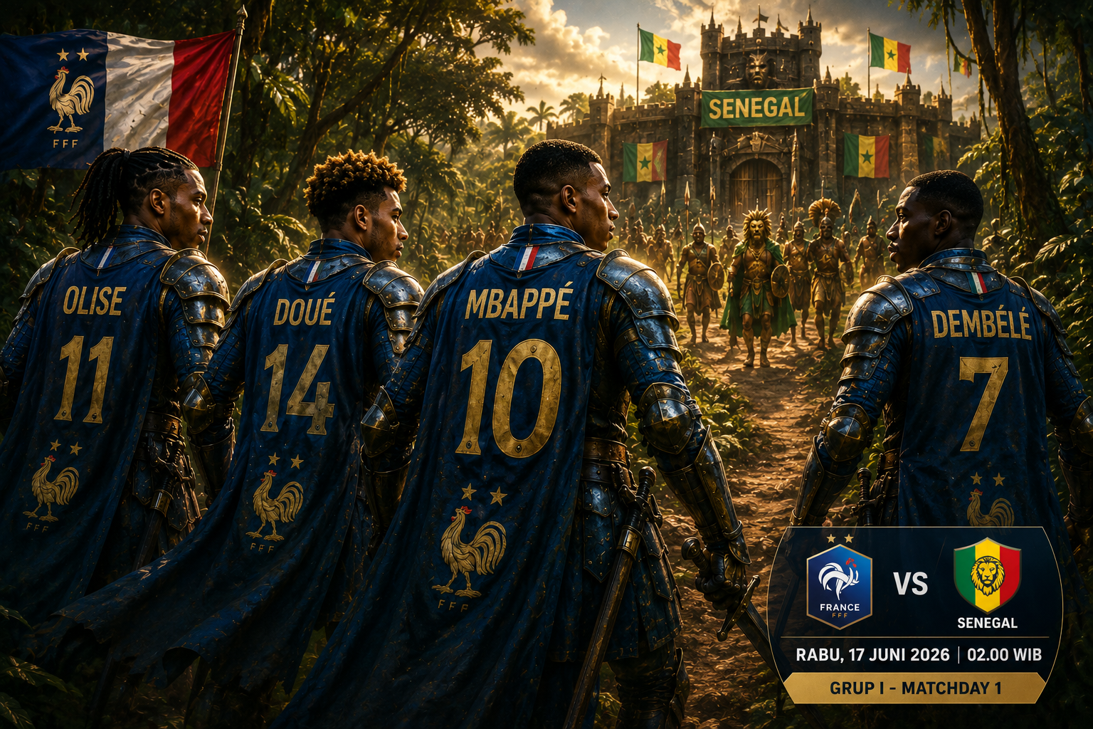 Prediksi Prancis Vs Senegal: Les Bleus Waspadai Aib Kekalahan 2002 Terulang