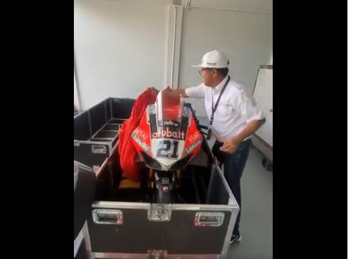 Polisi Tingkatkan Keamanan Pasca Unboxing Motor Ducati WSBK di Mandalika