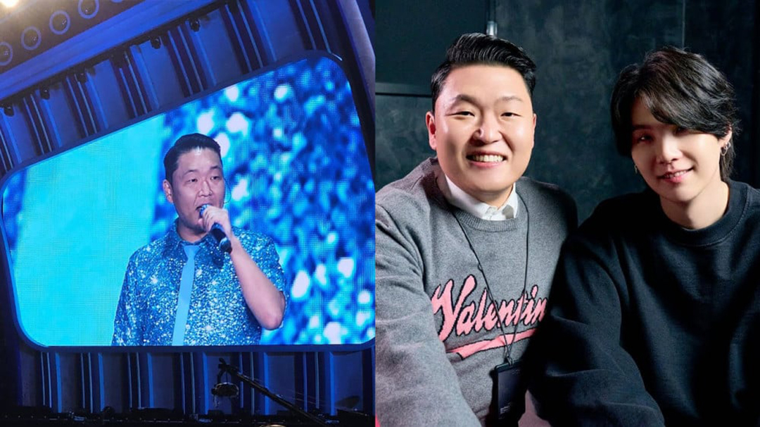 Psy Semangati Suga BTS dalam Konser ‘Summer Swag’