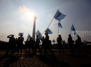 Mengintip Aksi Para Buruh Memperingati Hari Buruh Internasional 2025 di Monas Jakarta