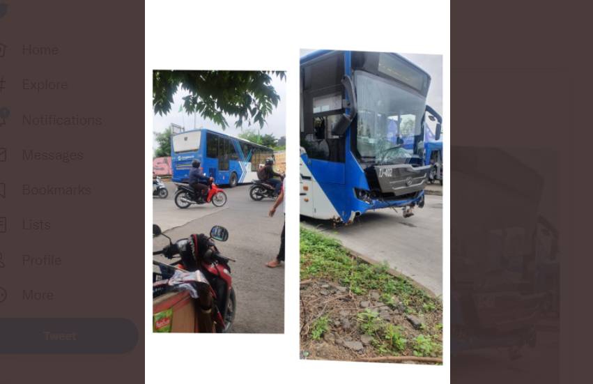 Dua Transjakarta Kembali Kecelakaan, Salah Satunya Gegara Ditinggal Buang Air Kecil