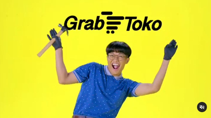 Tangkapan layar iklan GrabToko. (Foto: Instagram @grabtokoid)