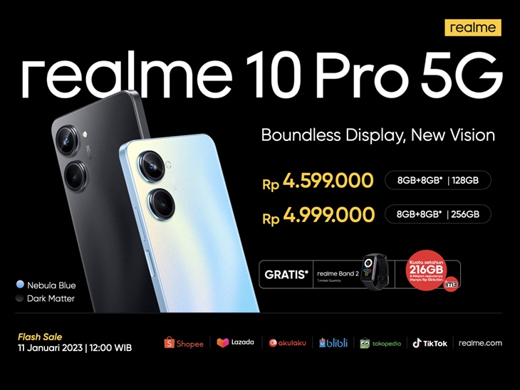 Realme 10 Pro Series 5G Resmi Rilis di Indonesia