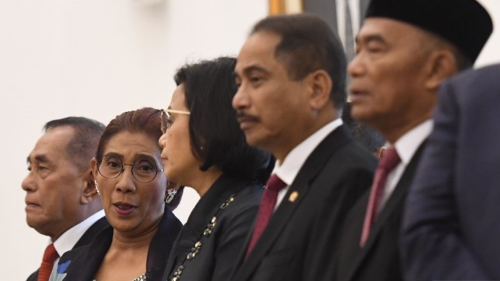 Para menteri era Jokowi. (Antaranews)