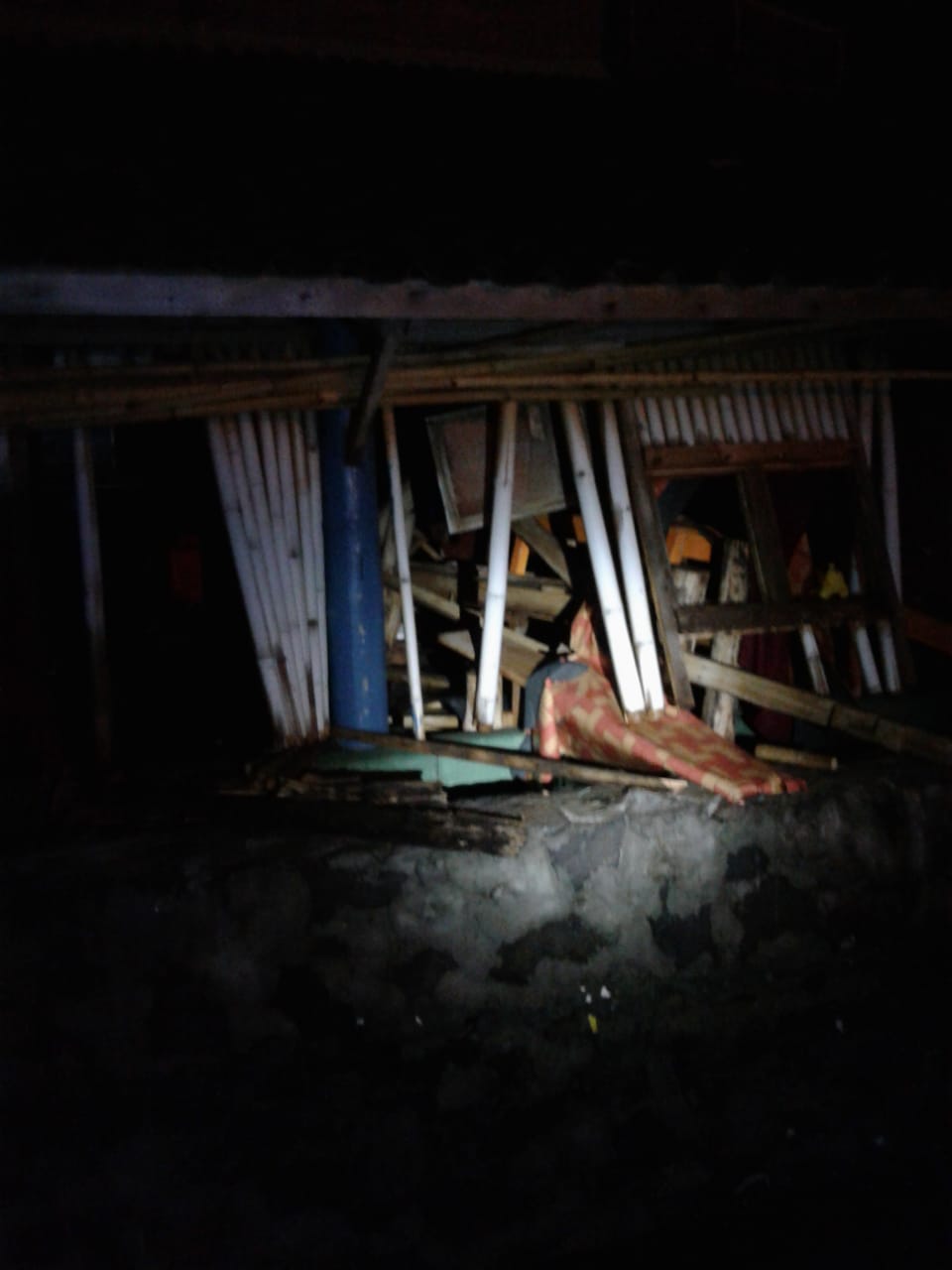 Kondisi Kalianda, Lampung sesaat setelah tsunami. (Dok. Pribadi)
