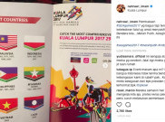 Parah, Bendera Indonesia Tercetak Terbalik di Buku Panduan SEA Games 2017
