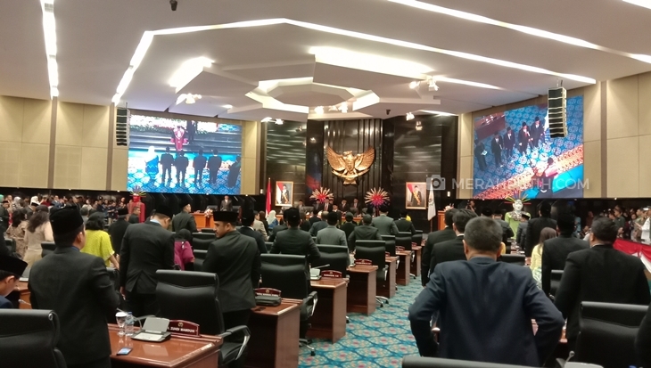 Pelantikan pimpinan DPRD DKI Jakarta periode 2019-2024. (Foto: MP/Asropih)